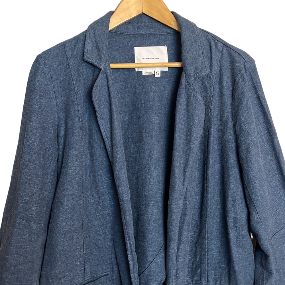 Anthropologie Vintage Washed Blazer Size 6 - Picture 6 of 12